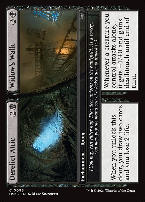 Derelict Attic // Widow's Walk - Duskmourn: House of Horror - C - 93