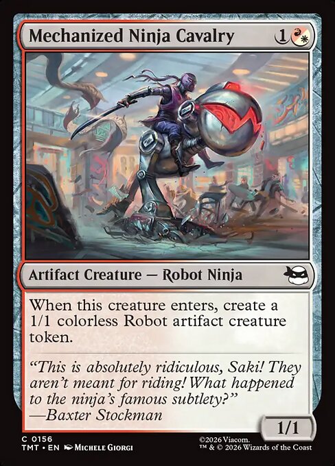 Mechanized Ninja Cavalry - Teenage Mutant Ninja Turtles - C - 156
