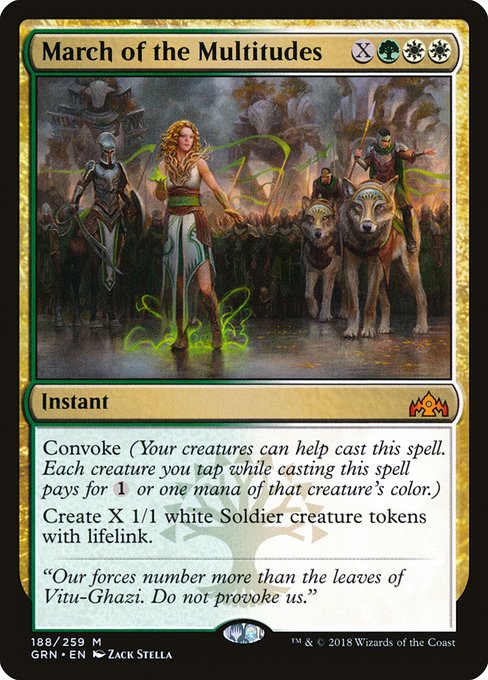 March of the Multitudes - Guilds of Ravnica - M - 188