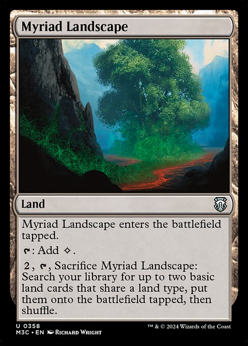 Myriad Landscape (Ripple Foil) - Commander: Modern Horizons 3 - U - 358