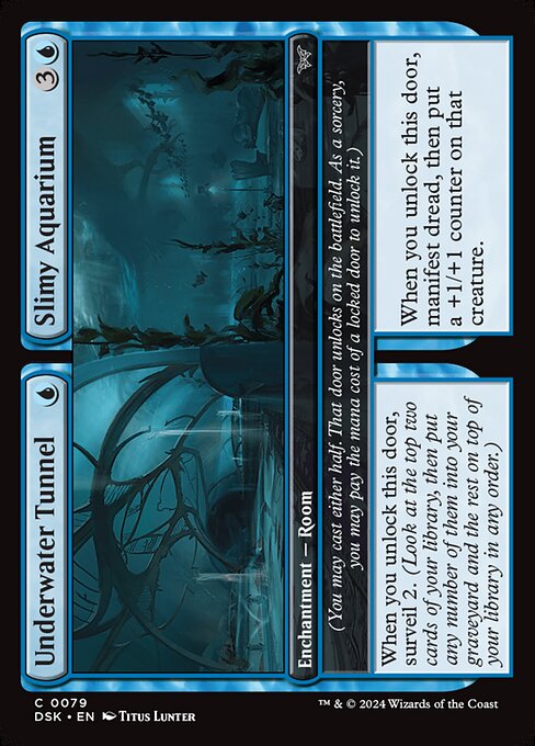 Underwater Tunnel // Slimy Aquarium - Duskmourn: House of Horror - C - 79
