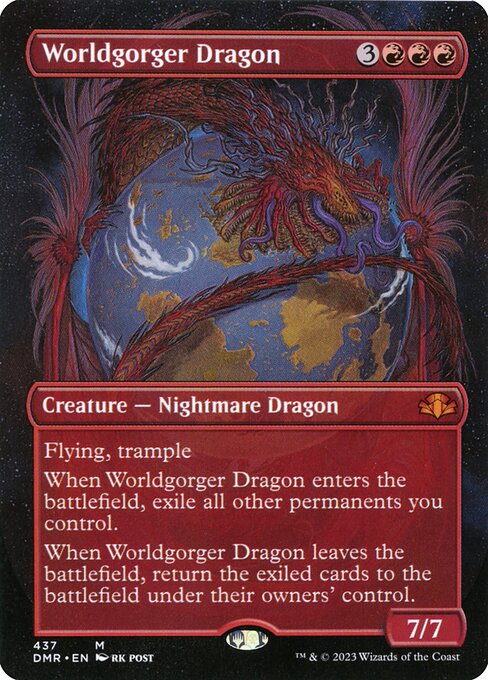 Worldgorger Dragon (Borderless) - Dominaria Remastered - M - 437