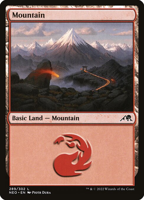 Mountain (289) - Kamigawa: Neon Dynasty - L - 289