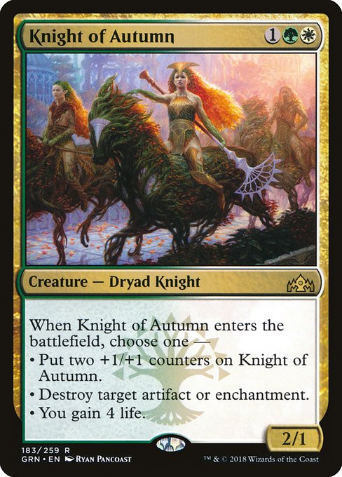 Knight of Autumn - Guilds of Ravnica - R - 183