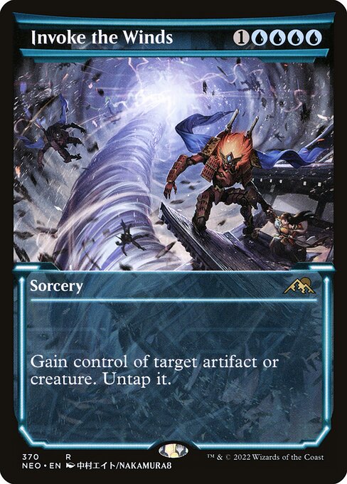 Invoke the Winds (Showcase) - Kamigawa: Neon Dynasty - R - 370