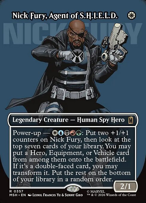 Nick Fury, Agent of S.H.I.E.L.D. (Borderless) (0357) - Marvel Super Heroes - R - 357