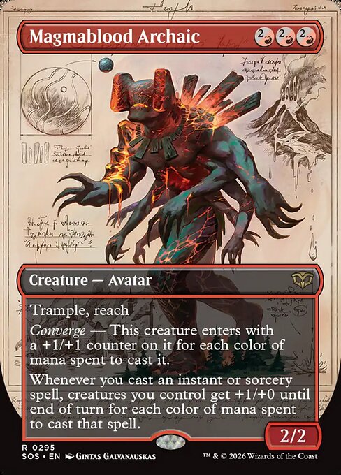 Magmablood Archaic (Borderless) - Secrets of Strixhaven - R - 295