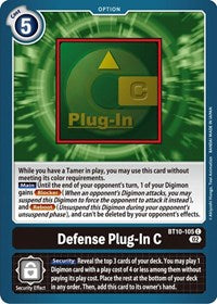 Defense Plug-In C - Xros Encounter - Common - BT10-105 C