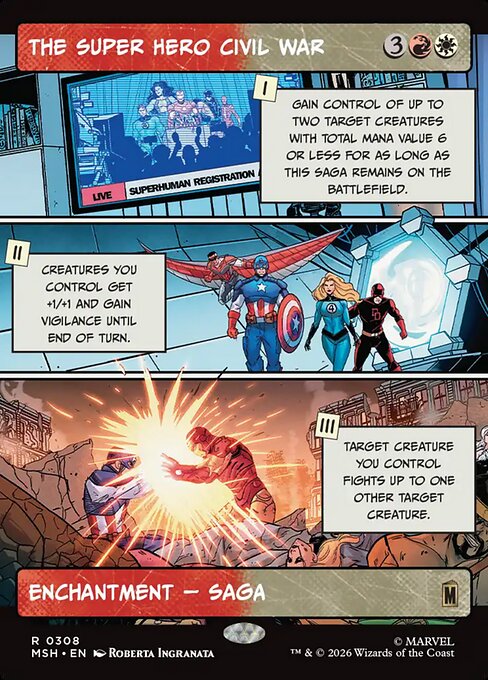 The Super Hero Civil War (Borderless) - Marvel Super Heroes - R - 308