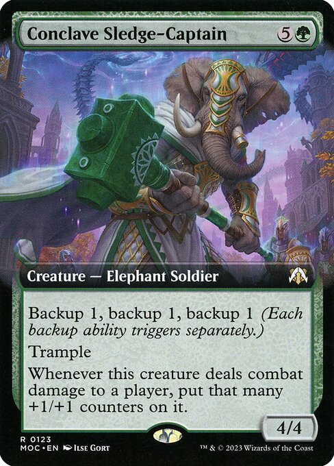 Conclave Sledge-Captain (Extended Art) - Commander: March of the Machine - R - 123