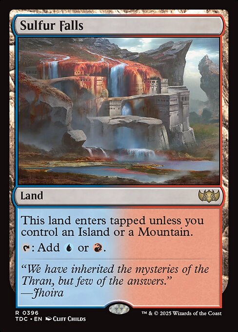 Sulfur Falls - Commander: Tarkir: Dragonstorm - R - 396