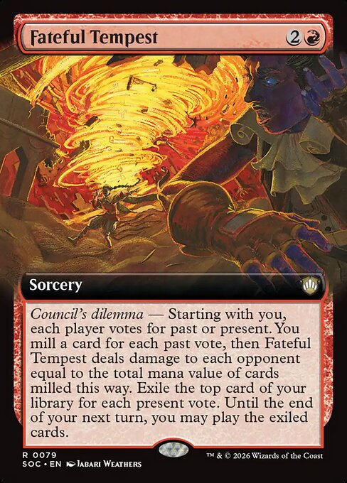 Fateful Tempest (Extended Art) - Commander: Secrets of Strixhaven - R - 79
