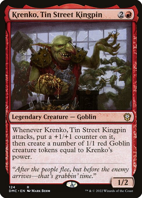 Krenko, Tin Street Kingpin - Commander: Dominaria United - R - 124