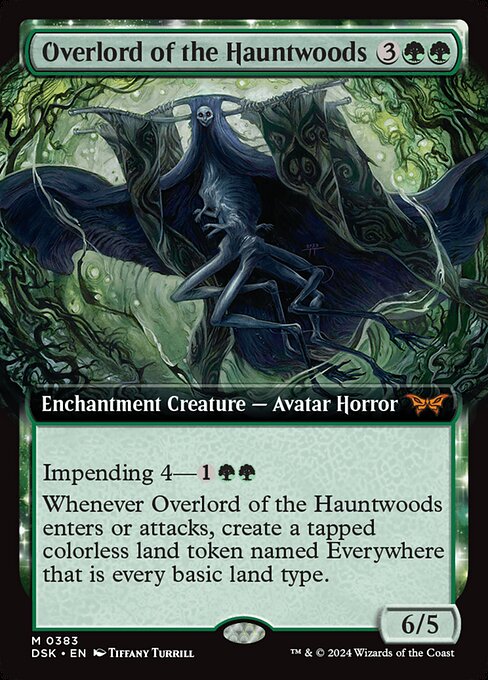 Overlord of the Hauntwoods (Extended Art) - Duskmourn: House of Horror - M - 383