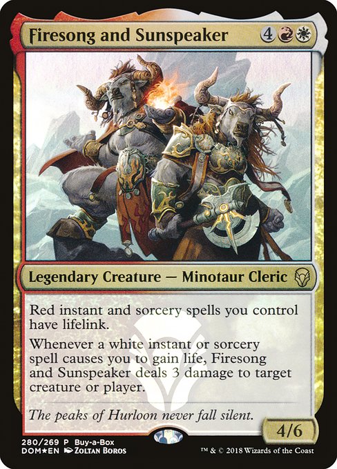 Firesong and Sunspeaker - Buy-A-Box Promos - P - 280