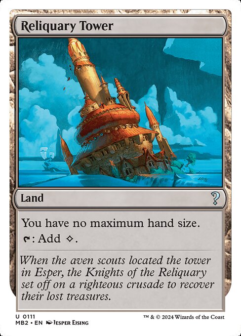 Reliquary Tower (White Border) - Mystery Booster 2 - U - 111
