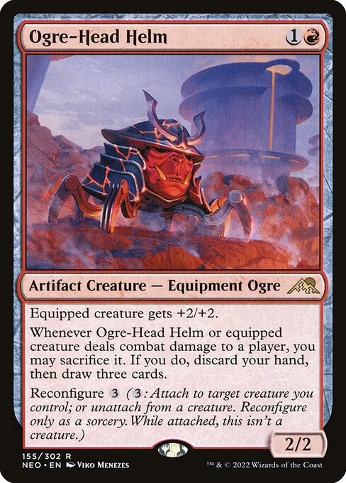 Ogre-Head Helm - Kamigawa: Neon Dynasty - R - 155