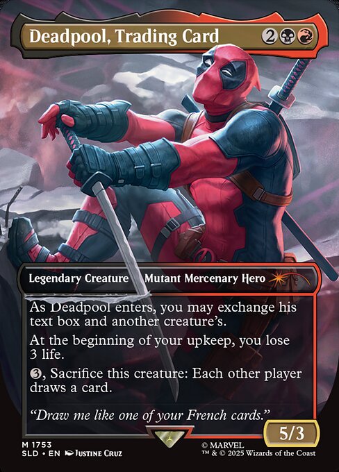 Deadpool, Trading Card (1753) - Secret Lair Drop Series - M - 1753