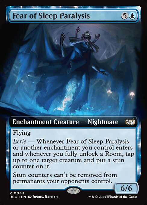 Fear of Sleep Paralysis (Extended Art) - Commander: Duskmourn: House of Horror - R - 43