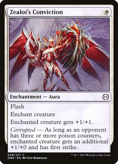 Zealot's Conviction - Phyrexia: All Will Be One - C - 39