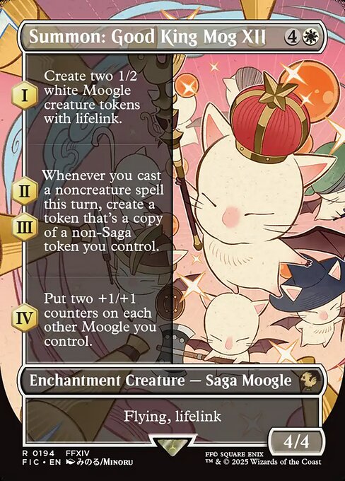 Summon: Good King Mog XII (Borderless) - Commander: FINAL FANTASY - R - 194