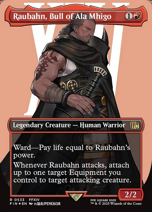 Raubahn, Bull of Ala Mhigo (Borderless) (Surge Foil) - FINAL FANTASY - R - 533
