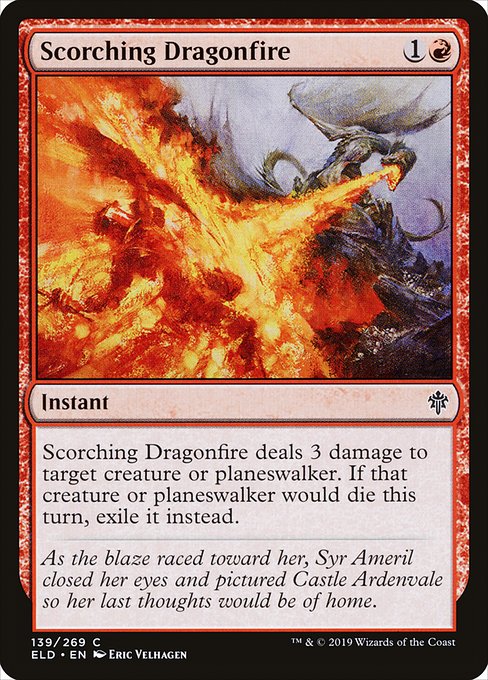 Scorching Dragonfire - Throne of Eldraine - C - 139