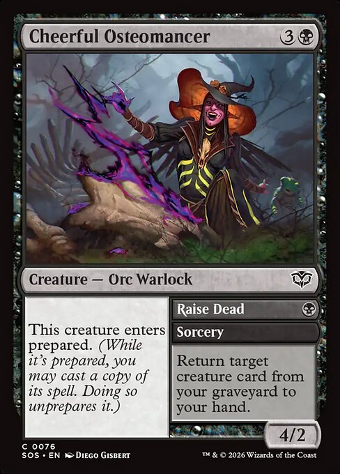 Cheerful Osteomancer - Secrets of Strixhaven - C - 76