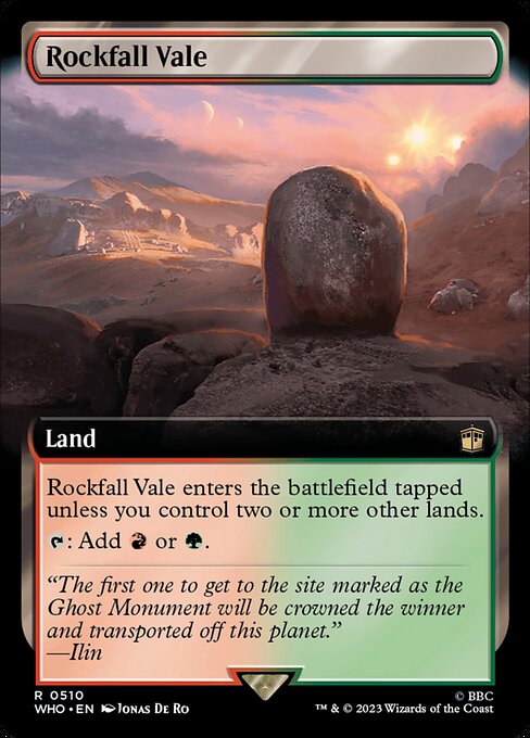 Rockfall Vale (Extended Art) - Universes Beyond: Doctor Who - R - 510