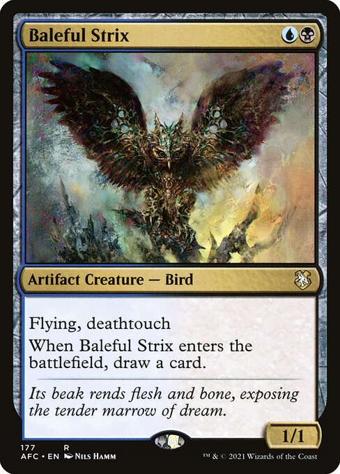 Baleful Strix - Commander: Adventures in the Forgotten Realms - R - 177