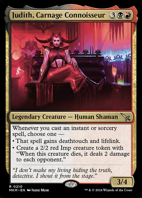 Judith, Carnage Connoisseur - Murders at Karlov Manor - R - 210