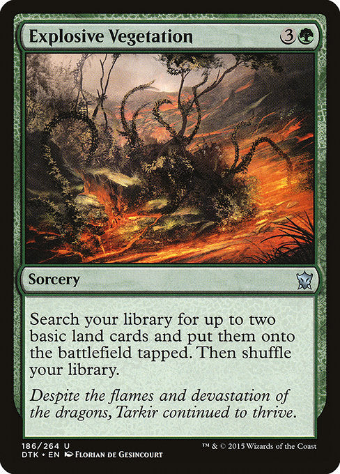 Explosive Vegetation - Dragons of Tarkir - U - 186