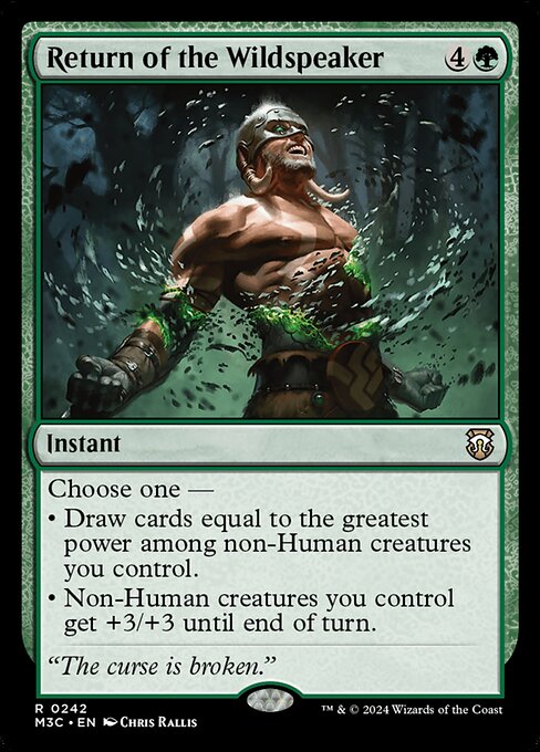 Return of the Wildspeaker (Ripple Foil) - Commander: Modern Horizons 3 - R - 242