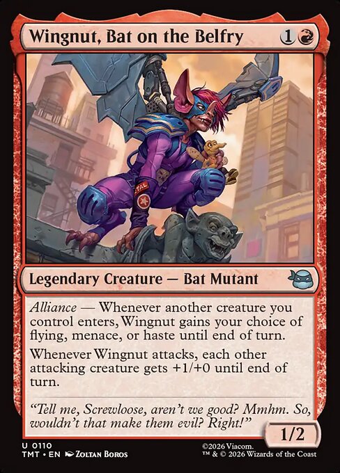 Wingnut, Bat on the Belfry - Teenage Mutant Ninja Turtles - U - 110