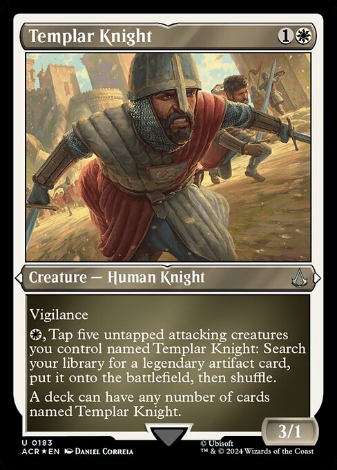 Templar Knight (Foil Etched) - Universes Beyond: Assassin's Creed - U - 183