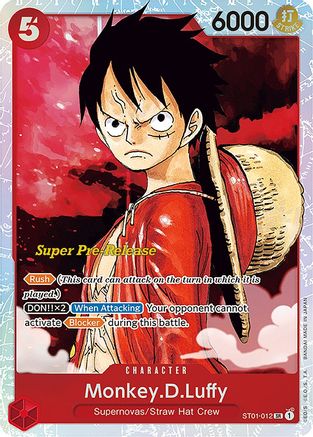 Monkey.D.Luffy (012) - Super Pre-Release Starter Deck 1: Straw Hat Crew - SR - ST01-012