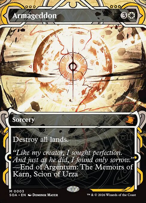 Armageddon (JP Alternate Art) - Secrets of Strixhaven: Mystical Archive - M - 68