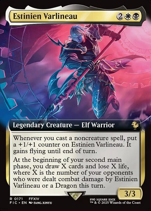Estinien Varlineau (Extended Art) - Commander: FINAL FANTASY - R - 171