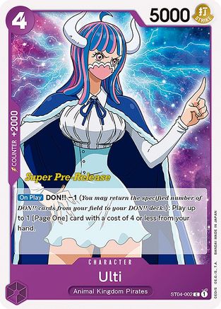 Ulti - Super Pre-Release Starter Deck 4: Animal Kingdom Pirates - C - ST04-002