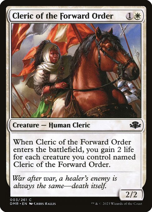Cleric of the Forward Order - Dominaria Remastered - C - 3
