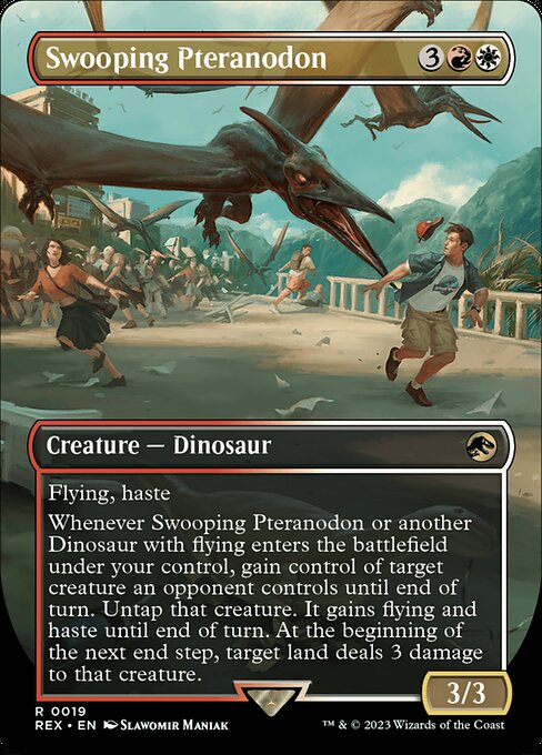 Swooping Pteranodon (Borderless) - Universes Beyond: Jurassic World Collection - R - 19