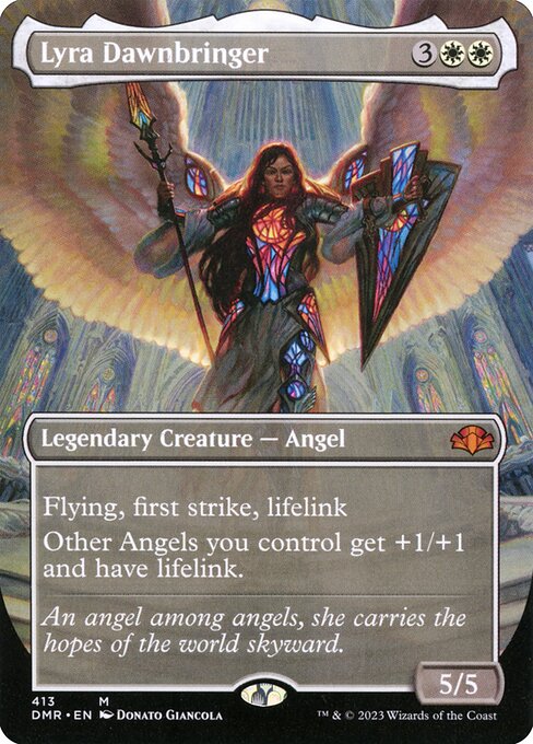 Lyra Dawnbringer (Borderless) - Dominaria Remastered - M - 413