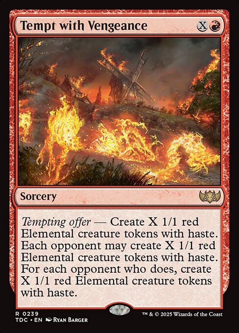 Tempt with Vengeance - Commander: Tarkir: Dragonstorm - R - 239