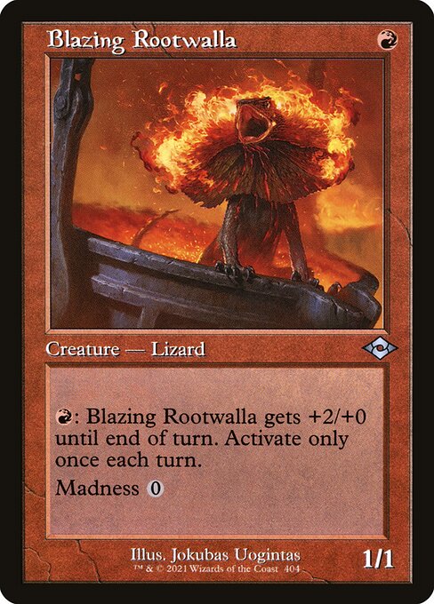 Blazing Rootwalla (Retro Frame) - Modern Horizons 2 - U - 404