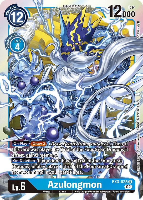 Azulongmon - Draconic Roar - Rare - EX3-025 R