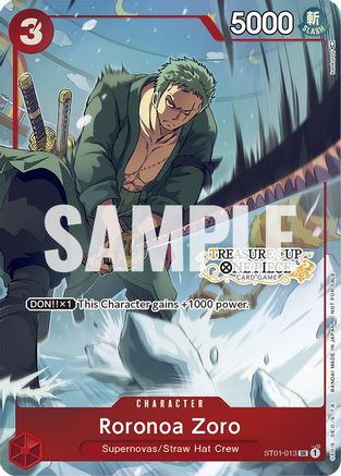 Roronoa Zoro - ST01-013 (Treasure Cup) - One Piece Promotion Cards - PR - ST01-013