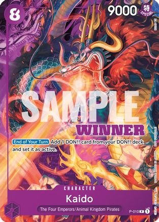 Kaido - P-010 (Winner Pack Vol. 1) - One Piece Promotion Cards - PR - P-010