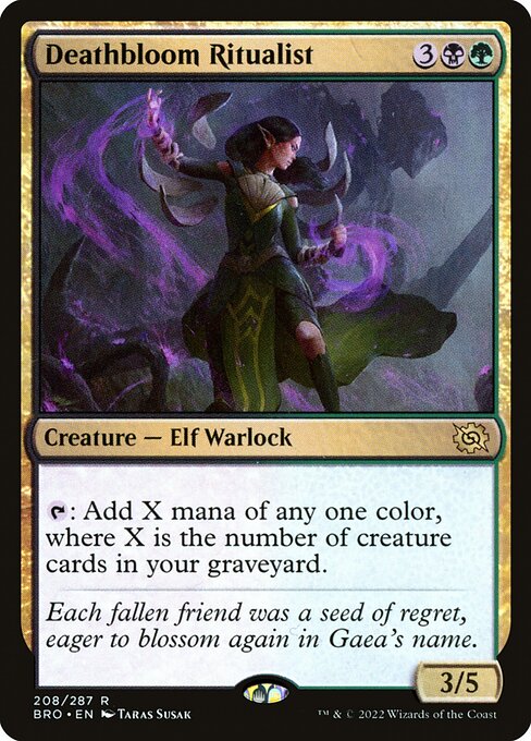 Deathbloom Ritualist - The Brothers' War - R - 208
