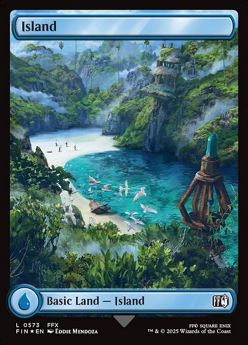 Island (0573) (Surge Foil) - FINAL FANTASY - L - 573