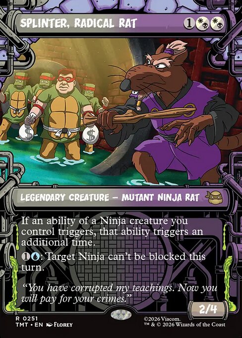 Splinter, Radical Rat (Showcase) - Teenage Mutant Ninja Turtles - R - 251